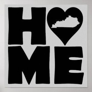 Kentucky Home Heart State Poster