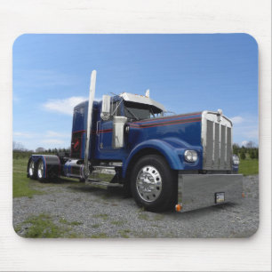 Kenworth encarnado & azul Mousepad