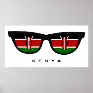 Kenya Shades custom text & color poster