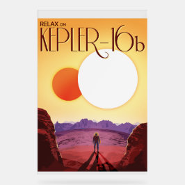 Kepler-16b: Pôr do Sol Solar Binário Arte Espacial