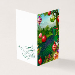 Kereru com Cartão de Natal de Ornamento