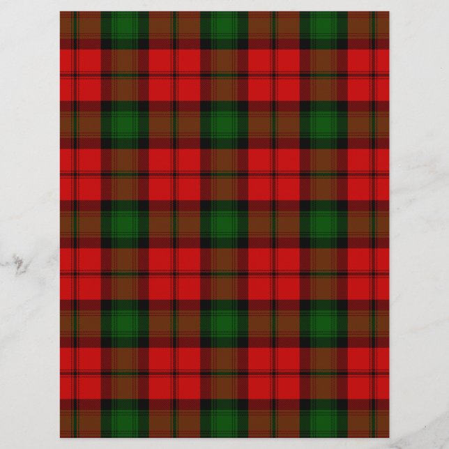Kerr tartan green xadrez vermelha (Frente)