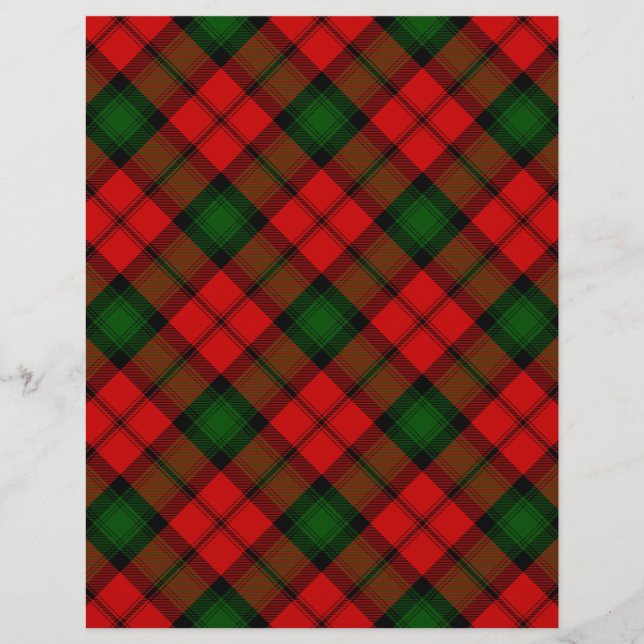 Kerr tartan green xadrez vermelha (Frente)