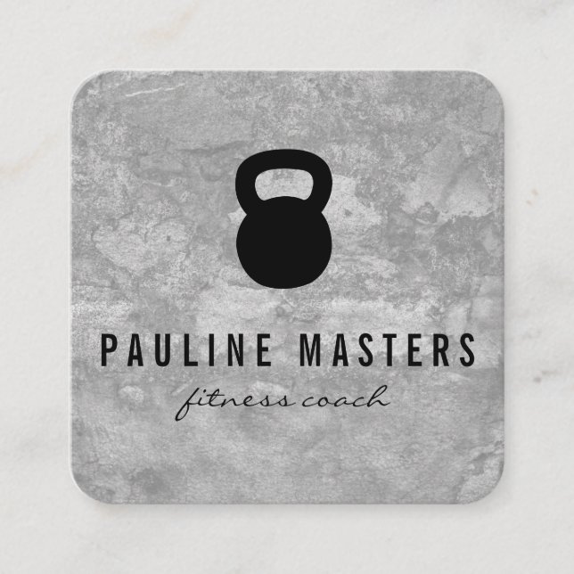 Kettle Bell Grunge - Cartões de Lealdade (Frente)