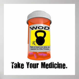 Kettlebell RX Bottle - Tome Sua Poster de Medicina