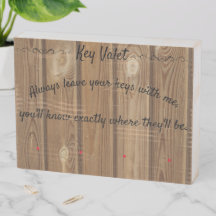 Key Valet DIY 4 Hook Wall Mount Key Holder V5