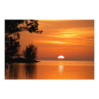 Key West, pôr do sol da Flórida, bela fotografia