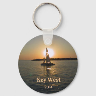Key West Sunset Chaveiro (personalizável)