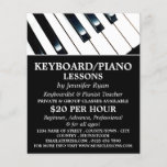 Keyboard Keys, Keyboard, Piano Lessons Flyer<br><div class="desc">Keyboard Keys,  Keyboard,  Piano Lessons Advertising Flyers By The Business Card Store.</div>