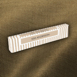 Khaki White Stripe