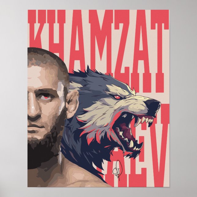 Khamzat Borz Chimaev Poster (Frente)