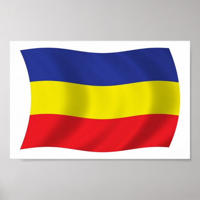 Khmer Kampuchea Krom Flag Poster Impressão (Frente)