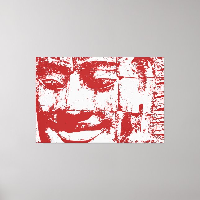 Khmer Stone Face ... Bayon Temple, Canvas do Cambo (Frente)