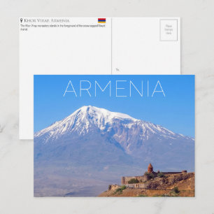 Khor Virap, cartão postal de viagem da Armênia