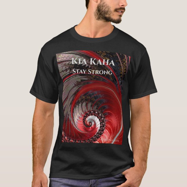 Kia Kaha fica forte com a camiseta do homem (Frente)