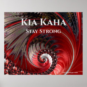 Kia Kaha Fique forte Poster