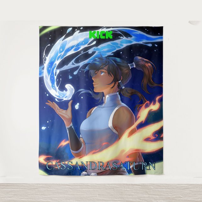 KICK CassandraSaturn Grande Tapeçaria (Frente)