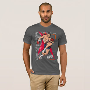 Kickboxing   Camisa Masculina Manga Curta