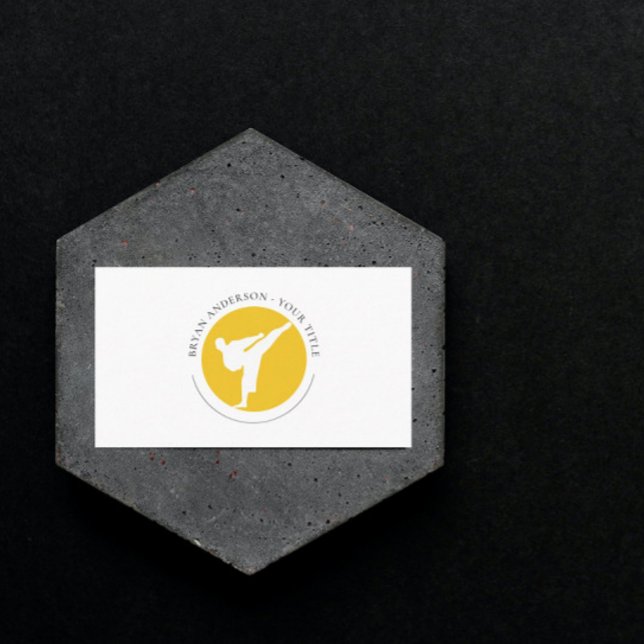 Kickboxing - Cartão de visita do logotipo Artes Ma (Criador carregado)