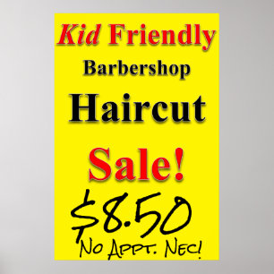 Kid Friendly Haircut Venda Beauty Salon Poster