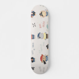 Kids Animal Party Pirata Skateboard