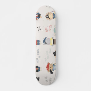 Kids Animal Party Pirata Skateboard