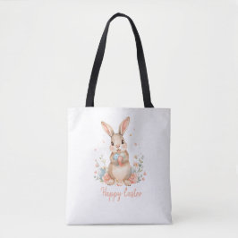 Kids Bunny Easter Egg Hunt Tote Bag.