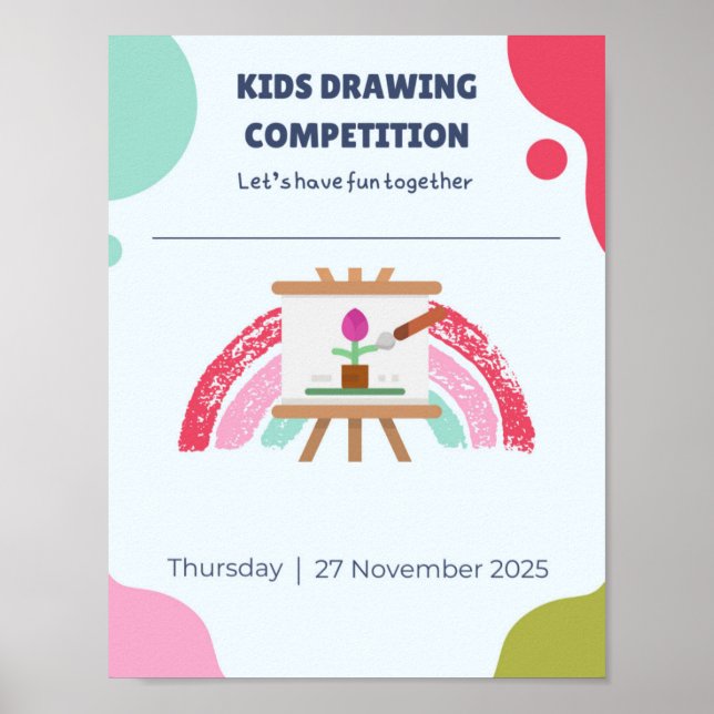 Kids Creative Drawing Poster (Frente)