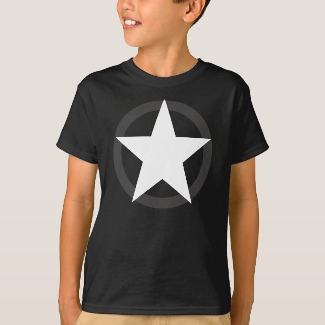 Kids de camisa de estrela militar (Frente)