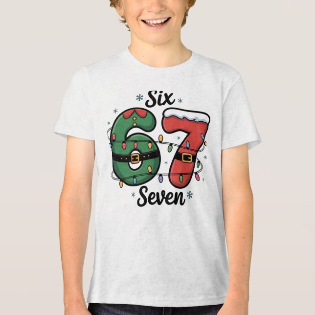 Kids Funny 67 Christmas Lights Holiday (Frente)