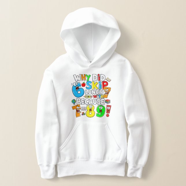 Kids Funny Maths Hoodie | Number Day School UK (Postura )