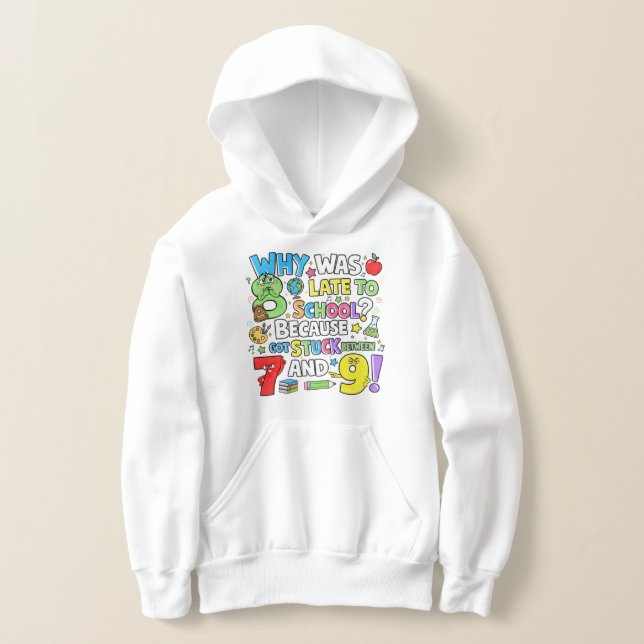 Kids Funny Maths Hoodie | Numbers Joke UK (Postura )
