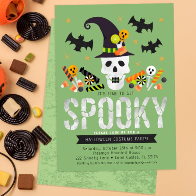 Kids Halloween Convite de festas (Fun & Colorful Halloween Costume Party Invite)