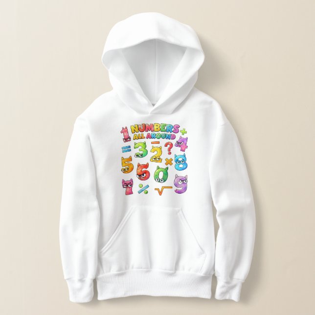 Kids Maths Numbers Hoodie | Number Day UK (Postura )