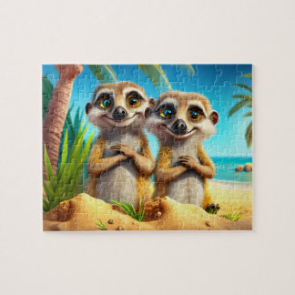 Kids Meerkats Jigsee Quebra-cabeça - Tropical