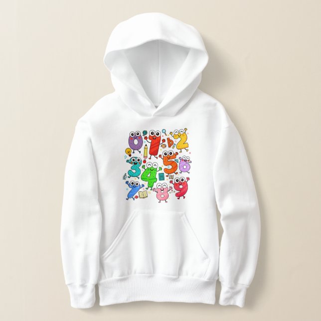 Kids Number Day Hoodie | Fun Maths Numbers (Postura )