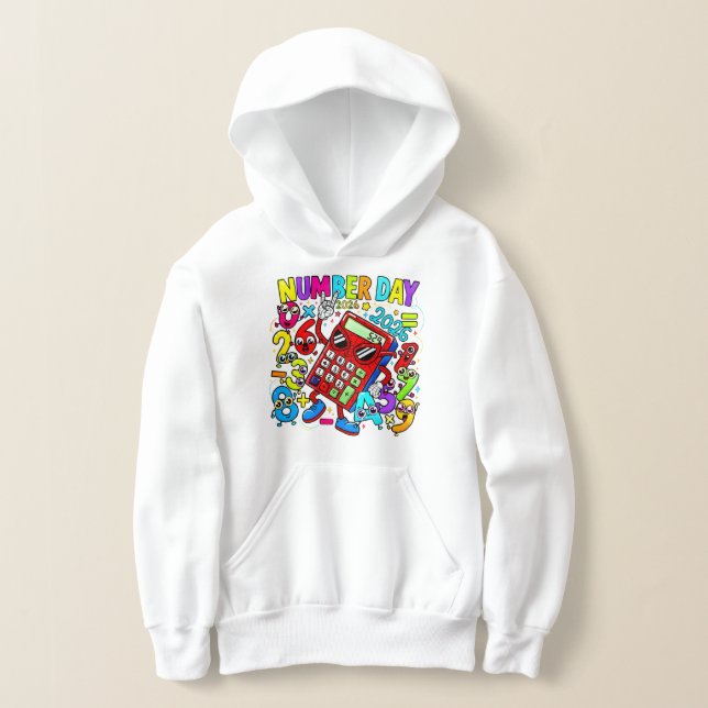 Kids Number Day Maths Hoodie | Primary School UK (Postura )
