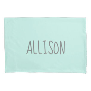 Kids Pastel Teal Monographic Name