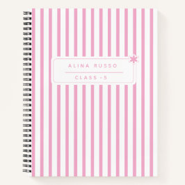 Kids pink minimalist Spiral Notebook