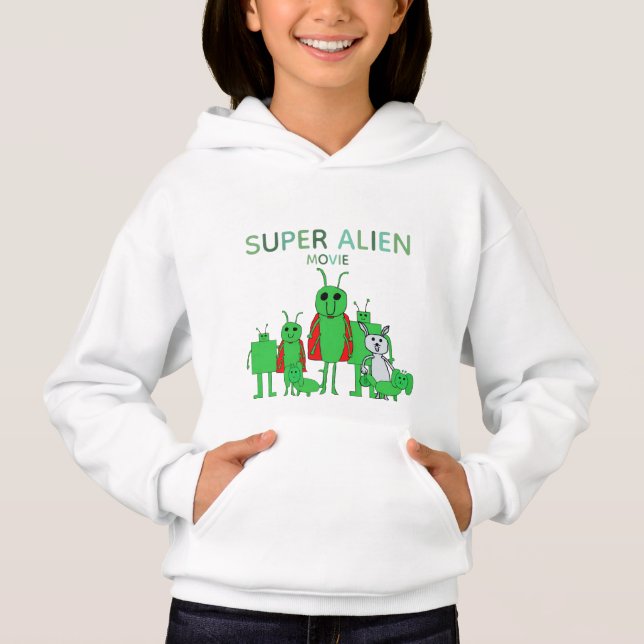 Kids' Super Alien Movie Sweatshirt w/Cast (Frente)