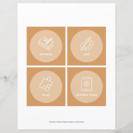 Kids Todler Daily Routine Cards Visual Schedule 2