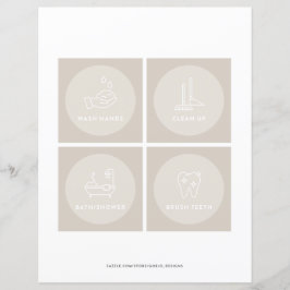 Kids Todler Daily Routine Cards Visual Schedule 4