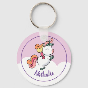 Kids unicorn chaveiro com nome