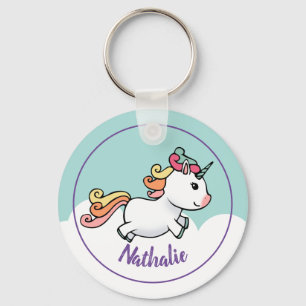 Kids unicorn chaveiro com nome