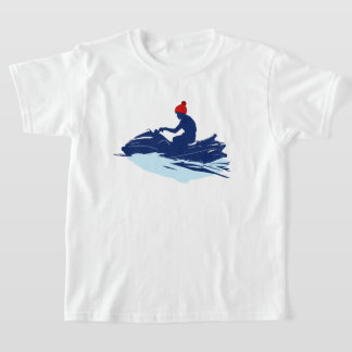 Kids White Camiseta | Jet Ski Adventure | Praia