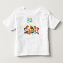 Kids Zone , adorável camiseta de impressão para cr