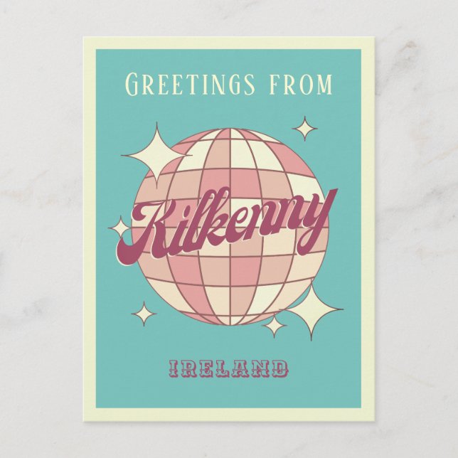 Kilkenny Irlanda - Cartão postal Retro Vintage (Frente)