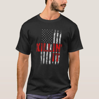 Killin´ It USA Flag Slogan Men Women Top Killin It