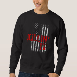 Killin´ It USA Flag Slogan Men Women Top Killin It