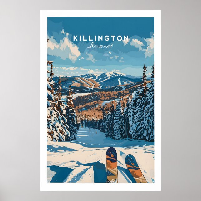 Killington Ski Poster - Vermont 1 (Frente)